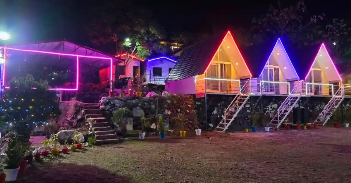 Resort full view at night