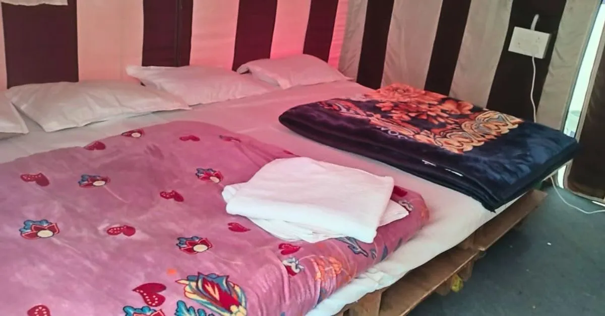 Tent bed view 1